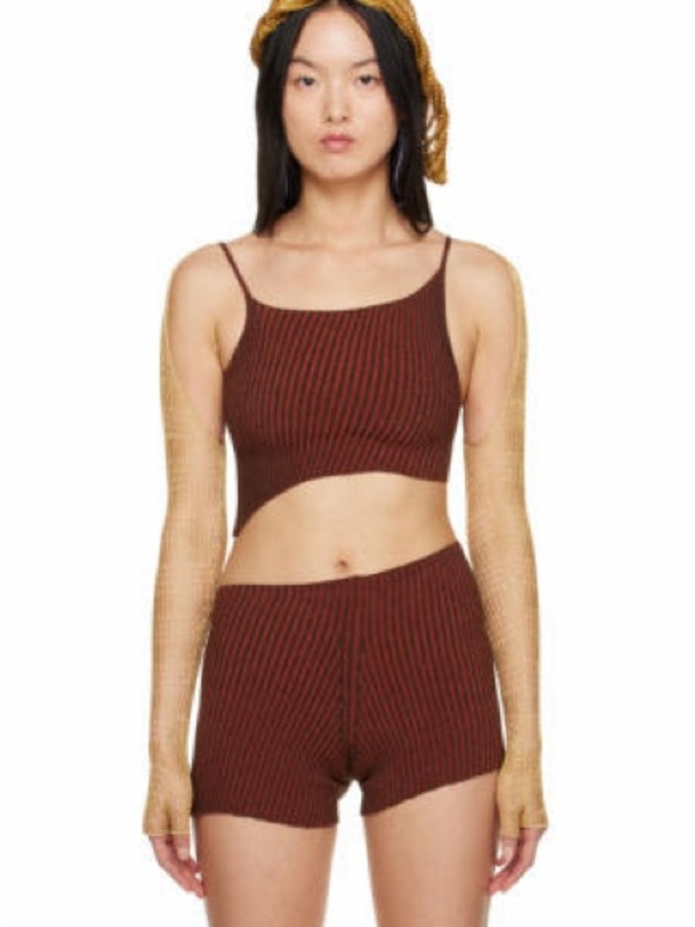 ISA boulder - Asymmetric Knit Tank Top -